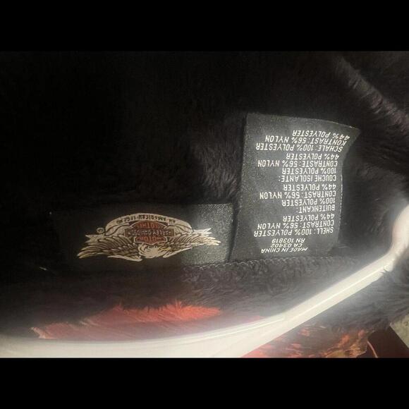 Harley-Davidson Authentic Hooded Fleece Jacket Full Zip Womens Small Harley Logo - Picture 6 of 7